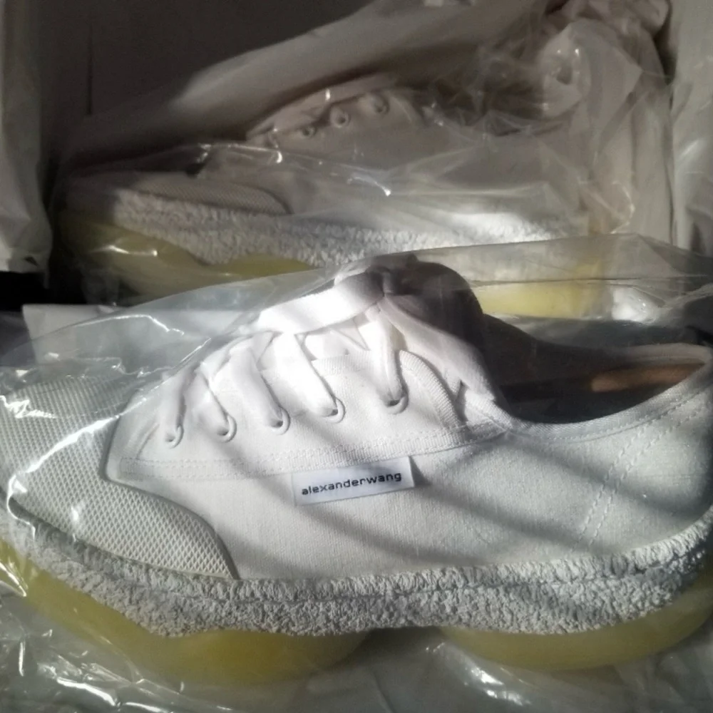 Alexander Wang White Canvas Sneakers - Picture 6 of 12